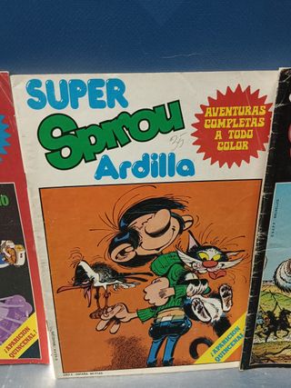 3 tebeos, SUPER SPIROU ARDILLA , nº 1, 5 y 6 -AÑO 2-1981