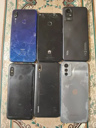 Lote 6 cellulari per pezzi