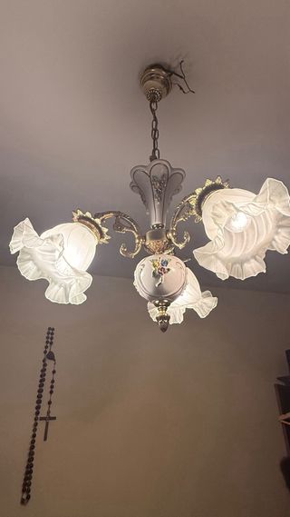 Lámpara de araña de cristales