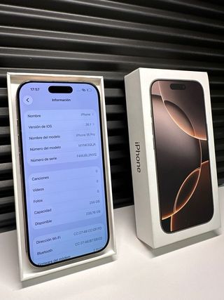 iPhone 16 Pro 256GB Dorado 98% bateria