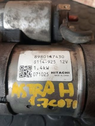 Motor arranque opel 98381 8980147430 astra h