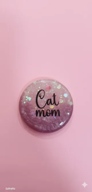 Llavero Corazón Pomeranian Mom