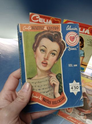 7 novelas PULP diferentes colección CELIA y mas