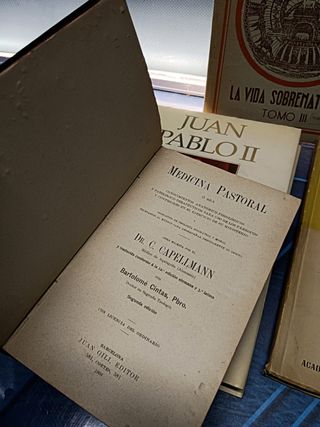 5 libros religión católica, Compendio de religión, Medicina Pastoral y mas