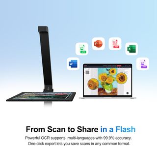 JOYUSING ScanPad100 escáner 13MP A4 OCR USB-C IA