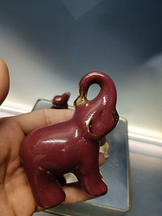figuras , 4 figuras de cerámica, elefantes