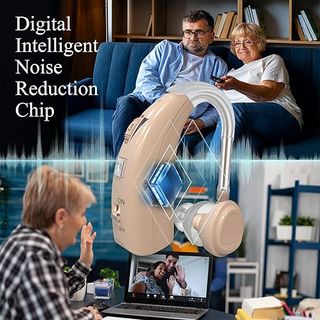 Dispositivo Sonido Inalámbrico Cancelación Beige