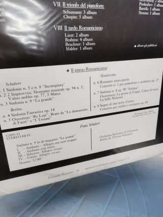 2 disco LPs, vinilos ,Schubert sinfonia n.9 "la grande" + berlioz sinfonia fantastica op. 04