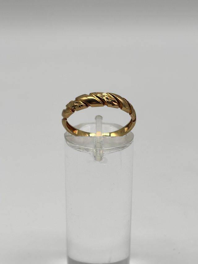 V447 ANILLO TRENZADO ORO