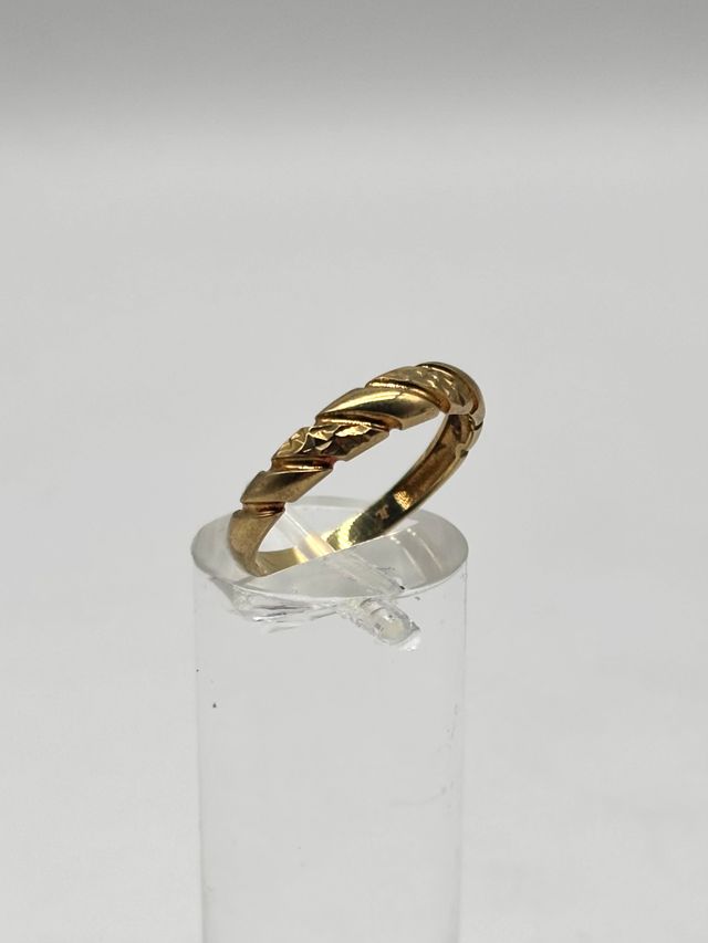 V447 ANILLO TRENZADO ORO