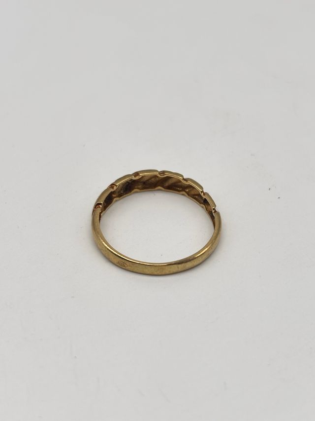V447 ANILLO TRENZADO ORO