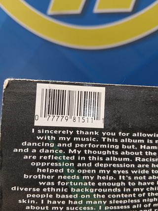 dos LPs, discos, MC. Hammer, buen estado