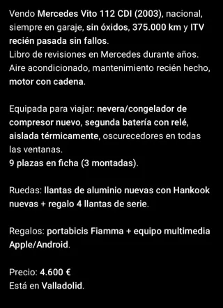 Mercedes-Benz Vito 2003