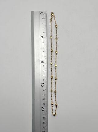 V481 CADENA ORO CUBOS Y BOLAS