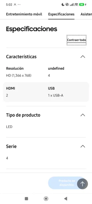 Samsung T4300 32 HD TV