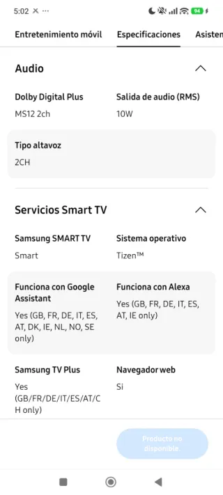 Samsung T4300 32 HD TV
