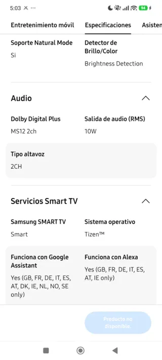 Samsung T4300 32 HD TV