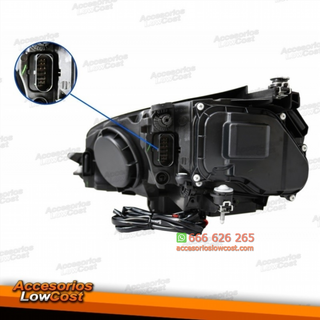 FAROS FULL LED PARA VW GOLF 7, 12-17, Look Cromo,