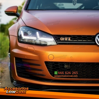 FAROS FULL LED PARA VW GOLF 7, 12-17, Look Cromo,