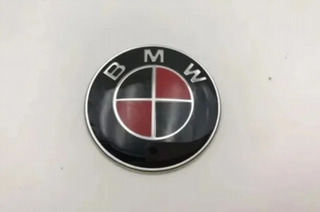 EMBLEMA BMW VOLANTE INSIGNIA 45MM NEGRO ROJO