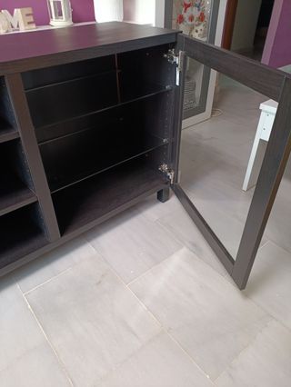 MUEBLE TV SALÓN IKEA NEGRO BESTA 180