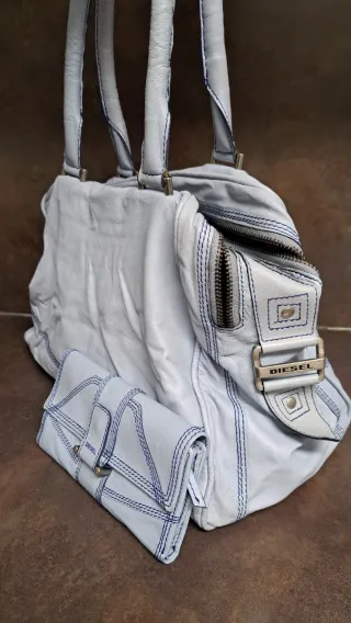 Set Borsa a Spalla e Portafoglio in Pelle Diesel Nuovi