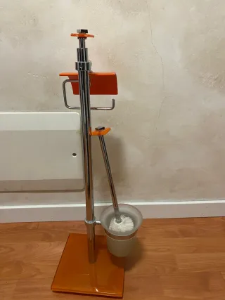 Accesorios Baño Naranja y Transparente