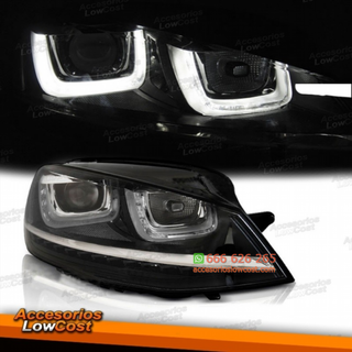 FAROS DELANTEROS CON DIURNA DRL LED E INTERMITENT