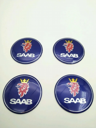 CHAPAS DE CENTRO DE RUEDA SAAB 56MM