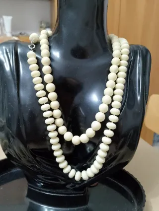 Set 2 collane simil avorio