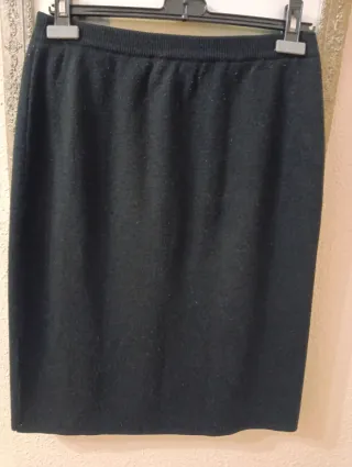 Falda de punto negra Talla L