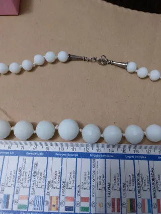 Collana Agata Bianca Sfaccettata