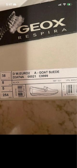 Geox Respira Mocasines Negros Mujer