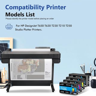 Oritdge 712XL tinta BMCY HP DesignJet T650