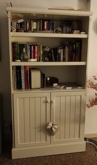 Estantería Mueble Comedor Madera Blanca