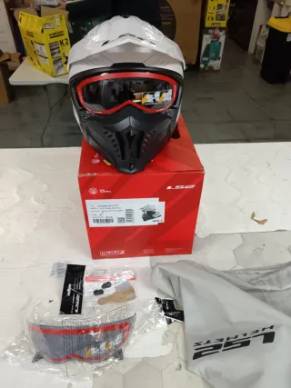 Casco LS2 Drifter Solid Blanco Moto Talla M