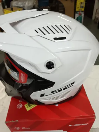 Casco LS2 Drifter Solid Blanco Moto Talla M