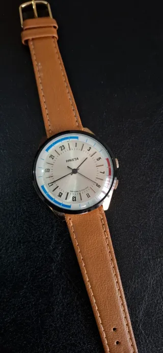 Orologio Raketa 24 ore carica manuale