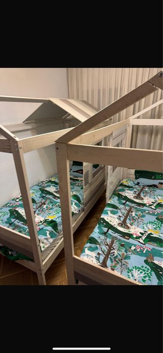 Cama infantil casita madera nueva