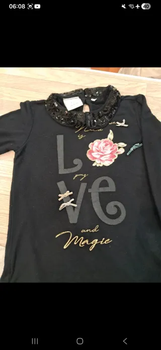 Set 4 magliette manica lunga bambina