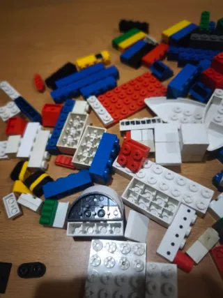 Lote de piezas de construcción