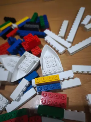 Lote de piezas de construcción