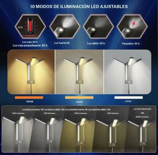 Luz LED Portátil Trípode Ajustable