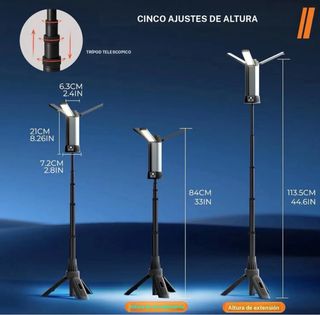 Luz LED Portátil Trípode Ajustable