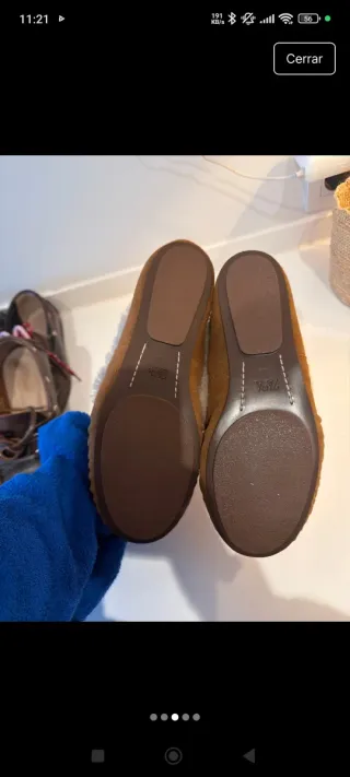 Zapatos Zara Beige y Marrón