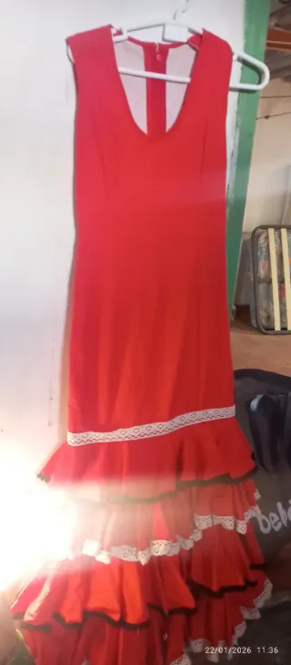 Vestido de flamenca rojo