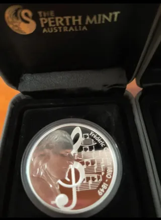 Moneda 1 oz Plata 0,999 Chopin