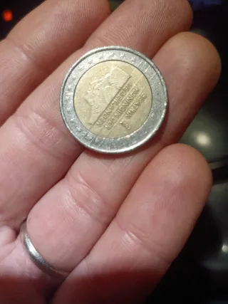 Moneda 2 euros error acuñación 2002