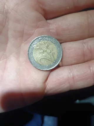 Moneda 2 euros error acuñación 2002