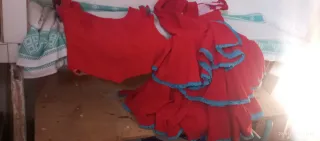 Traje de flamenca/sevillana rojo